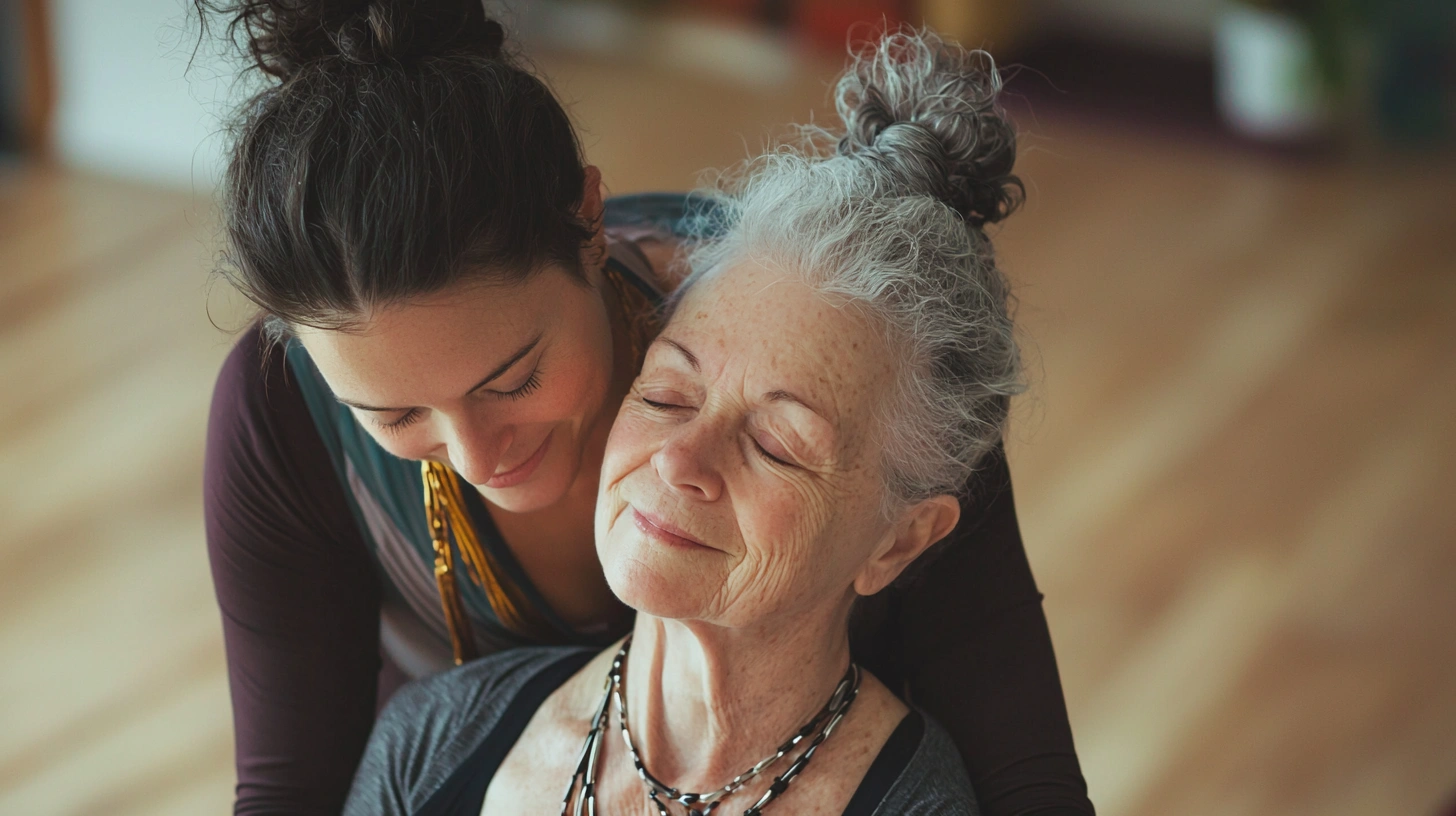 Інструктор показує правильне виконання асани